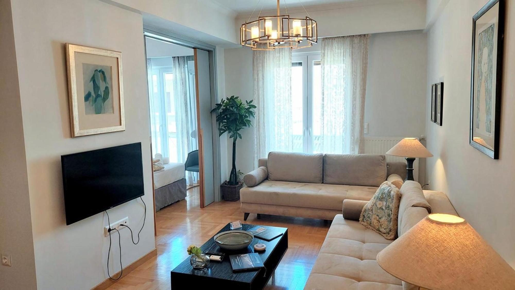Elegant Apartment In Acropolis Atenas Exterior foto